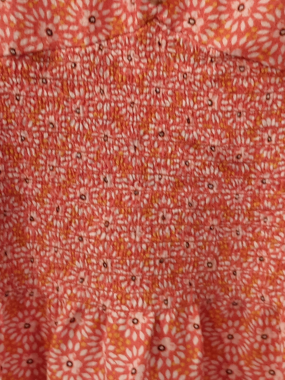 Self Esteem Coral Floral V-Neck Top - Picture 8 of 13